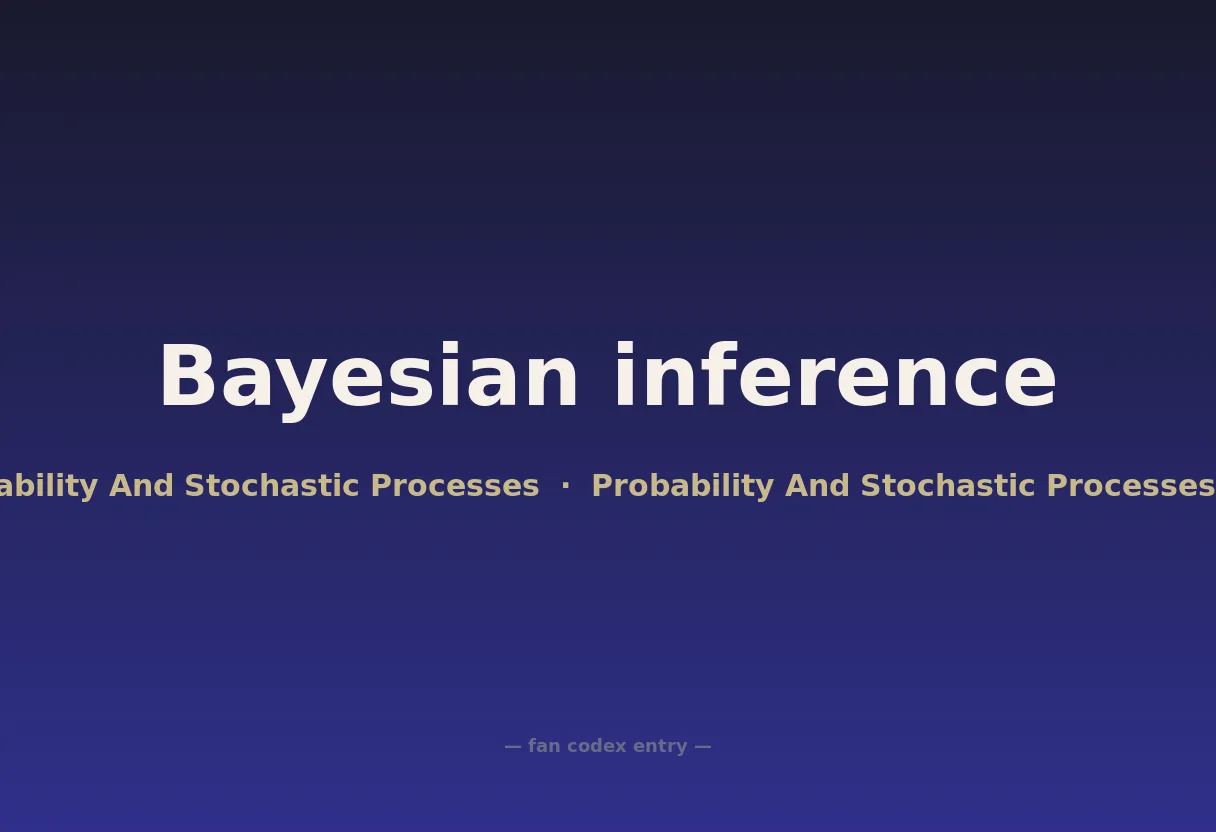 Bayesian inference