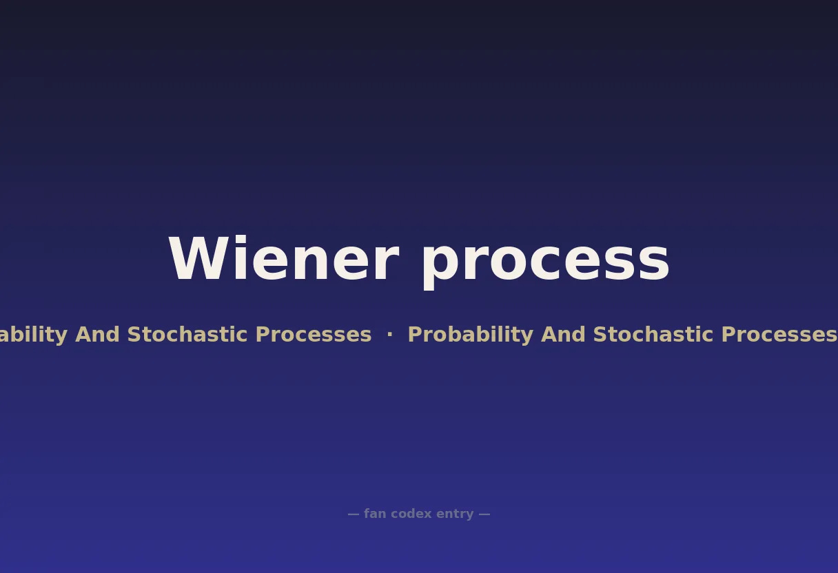 Wiener process